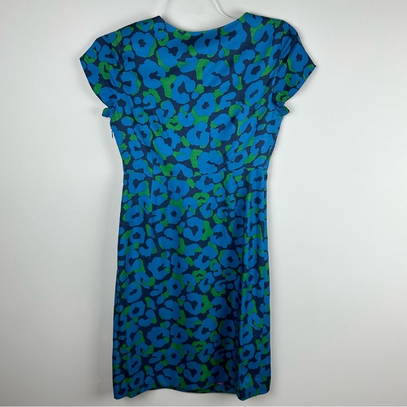 Boden cheetah/ leopard print silk blend dress size 6R - Picture 2 of 5